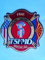 Patch Taylor Snowflake Fire Medical - Pompiers