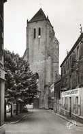 79. CPSM. CELLES SUR BELLE.  église Abbatiale, Clocher. - Celles-sur-Belle