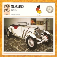 1928 ALLEMAGNE VIEILLE VOITURE MERCEDES TYPE SS - GERMANY OLD CAR - ALEMANIA VIEJO COCHE - DEUTSCHLAND ALTES AUTO - Automobili
