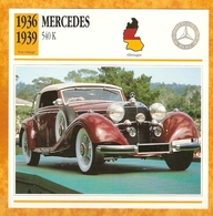 1936 ALLEMAGNE VIEILLE VOITURE MERCEDES 540 K - GERMANY OLD CAR - ALEMANIA VIEJO COCHE - DEUTSCHLAND ALTES AUTO - Voitures