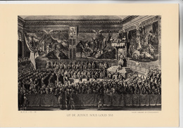 PLANCHE HISTOIRE DU PEUPLE FRANCAIS LIT DE JUSTICE SOUS LOUIS XVI - Other Plans