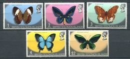 226 SALOMON 1972 - Yvert 213/16 + 227 - Papillon - Neuf **(MNH) Sans Trace De Charniere - British Solomon Islands (...-1978)