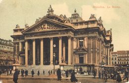 Bruxelles - CPA - Brussel - La Bourse - Parks, Gärten