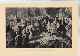 PLANCHE HISTOIRE DU PEUPLE FRANCAIS LOUIS XIV RECOIT LES AMBASSADEURS DE PERSE - Other Plans