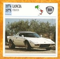 1974 ITALIE VIEILLE VOITURE LANCIA STRATOS - ITALY OLD CAR - ITALIA VECCHIA MACCHINA - VIEJO COCHE - Coches