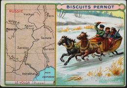 TRES BELLE CHROMO. - BISCUITS PERNOT - LE VOLGA En RUSSIE - TB. Etat - Pernot