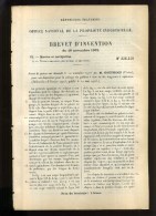 - MARINE ET NAVIGATION . VIDANGE DES GABARES . BREVET D'INVENTION DE 1902 . - Technik & Instrumente