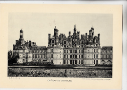 PLANCHE HISTOIRE DU PEUPLE FRANCAIS CHATEAU DE CHAMBORD - Other Plans