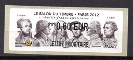Vignette LISA  // Salon Du Timbre Amitié Franco Américaine // Paris 2012 - 2010-... Illustrated Franking Labels