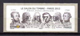 Vignette LISA  // Salon Du Timbre Amitié Franco Américaine // Paris 2012 - 2010-... Viñetas De Franqueo Illustradas