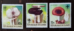 GUINEE CHAMPIGNONS, CHAMPIGNON, MUSHROOM, Setas,  Scoutisme Yvert N° 753/55 ** MNH - Mushrooms