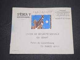 POLYNÉSIE - Enveloppe En Franchise Pour La Sécurité Sociale Du Sénat - L 16219 - Storia Postale