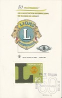 Argentina Card FDC 27-12-1969 Lions International 50th Anniversary Santa Fe With Cachet - Rotary Club