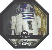 JETON LECLERC STAR WARS   N° 05 R2-D2  (brillante) - Poder De La Fuerza