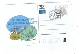 Czech Republic2003 -100 Years  From The Founding Of The Czech Canoe Union, Spec.postal Stationery And Cancellation - Kanu