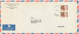 Turkey Air Mail Cover Sent To Denmark 10-2-1981 - Corréo Aéreo