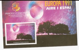 Viguerie D'Andorre - Andorra - Bloc Feuillet De 1991 - Europa 1991 Air Et Espace - Viguerie Episcopale