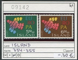 Island - Iceland - Islande - Michel 354-355 - ** Mnh Neuf Postfris - CEPT - Unused Stamps