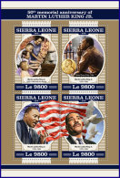 SIERRA LEONE 2018 MNH** Martin Luther King Jr. M/S - OFFICIAL ISSUE - DH1816 - Martin Luther King