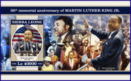 SIERRA LEONE 2018 MNH** Martin Luther King Jr. S/S - IMPERFORATED - DH1816 - Martin Luther King