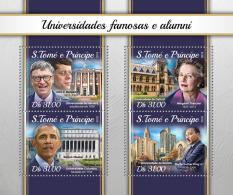 SAO TOME 2018 MNH** Universities And Alumni Martin Luther King Barak Obama M/S - OFFICIAL ISSUE - DH1816 - Martin Luther King