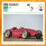 1954 ITALIE VIEILLE VOITURE MASERATI 250 F - ITALY OLD CAR - ITALIA VECCHIA MACCHINA - VIEJO COCHE - Automobili
