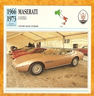 1966 ITALIE VIEILLE VOITURE MASERATI GHIBLI - ITALY OLD CAR - ITALIA VECCHIA MACCHINA - VIEJO COCHE - Automobili