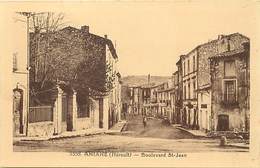 RB - Editeur Riviere Bureau -ref A533- Herault - Aniane - Boulevard Saint Jean  - Carte Bon Etat - - Aniane