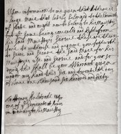 1660 Copy Of A Warrant For Mail To Be Given To The King (Charles 2nd).  Ref 0507    Price Adj 26/07/2021 - Documenti Storici