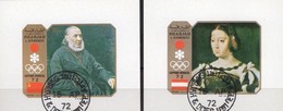 Winterolympiade Sapporo 1972 Sharjah Blocks B+C109 O 2€ Gemälde Maler Kramskoy,Clewe Ms Blocs S/s Art Sheets Bf VAE - Winter 1972: Sapporo