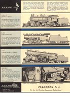 Catalogue AKANE MODELS 1963 Hand-Crafted HO USA Steam Locomotives Fulgurex + Preisliste CHF - Anglais