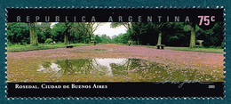 Argentina 2002 Landscapes The Rose Garden, City Of Buenos Aires Flowers MNH - Unused Stamps