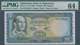 01004 Afghanistan: 500 Afghanis ND(1967) P. 45, Condition: PMG Graded 64 Choice UNC. - Afghanistan