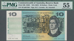 01035 Australia / Australien: 10 Dollars ND(1967) P. 40b, Condition: PMG Graded 55 AUNC. - Andere & Zonder Classificatie