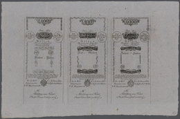 01040 Austria / Österreich: One Uncut Sheet Of FORMULARS Containing All Values 5, 10, 25, 50, 100, 500 And - Austria