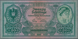 01075 Austria / Österreich: 20 Schilling 1925 P. 90, Center Folds, Small Professional Repairs At Upper And - Autriche