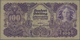 01077 Austria / Österreich: 100 Schilling 1927 P. 97, Used With Folds And Creases, Tiny Center Hole, No Te - Oostenrijk