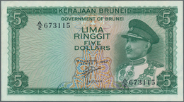 01168 Brunei: 5 Dollars 1967 P. 2 In Condition: AUNC. - Brunei