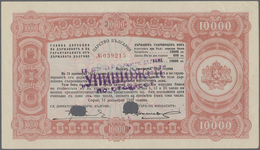 01220 Bulgaria / Bulgarien: 10.000 Leva 1942 P. 67D, Very Light Center Fold And Light Corner Folding At Up - Bulgarien