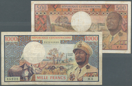 01265 Central African Republic / Zentralafrikanische Republik: Republique Centrafricaine Pair With 500 And - Repubblica Centroafricana
