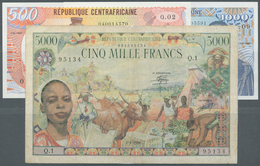 01271 Central African Republic / Zentralafrikanische Republik: Republique Centrafricaine Set With 3 Bankno - Centraal-Afrikaanse Republiek
