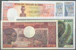 01322 Congo / Kongo: Republique Populaire Du Congo Set With 4 Banknotes 500 Francs ND(1974) P.2 In UNC, 10 - Ohne Zuordnung