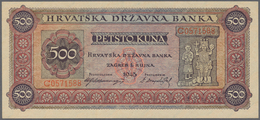 01329 Croatia / Kroatien: 500 Kuna 1943, P.11Aa In Perfect UNC Condition. Extremely Rare! - Kroatien