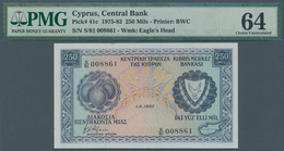 01345 Cyprus / Zypern: 250 Mils 1982 P. 41c In Condition: PMG Graded 64 Choice UNC. - Cyprus