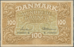 01354 Denmark  / Dänemark: 100 Kroner 1943 P. 33d, Used With Center Fold, Light Vertical And Horizontal Fo - Danimarca