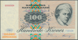 01357 Denmark  / Dänemark: 100 Kroner 1995 Specimen P. 54Cs, Specimen Perforation, Zero Serial Numbers, On - Dänemark