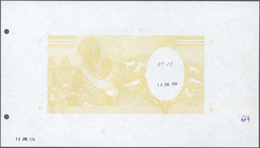 01377 Djibouti / Dschibuti: Highly Rare Archival Proof Print Of The Banque De France For The 10.000 Francs - Djibouti