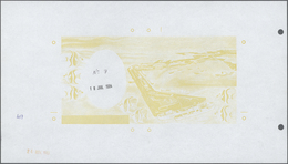 01380 Djibouti / Dschibuti: Highly Rare Archival Back Proof Print Of The Banque De France For The 10.000 F - Djibouti
