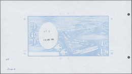 01382 Djibouti / Dschibuti: Highly Rare Archival Back Proof Print Of The Banque De France For The 10.000 F - Dschibuti