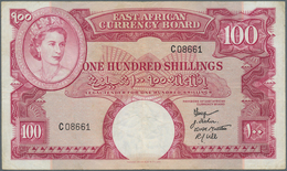 01388 East Africa / Ost-Afrika: 100 Shillings ND P. 40, Used With Folds And Creases, Small Pen Writing On - Sonstige – Afrika